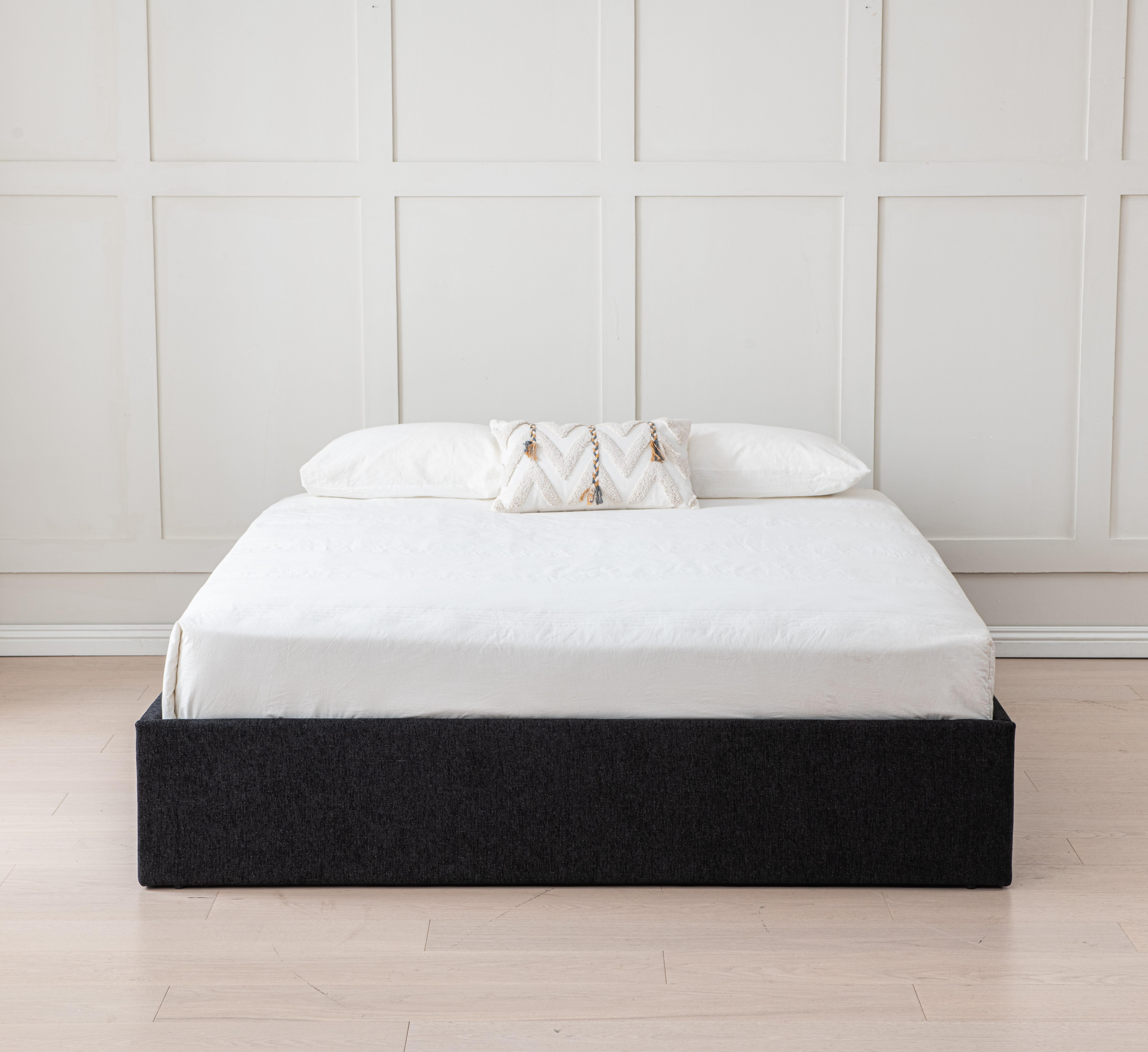 Ebern Designs Braud Upholstered Hydraulic Lift Up Storage Bed Without Headboard Wayfair